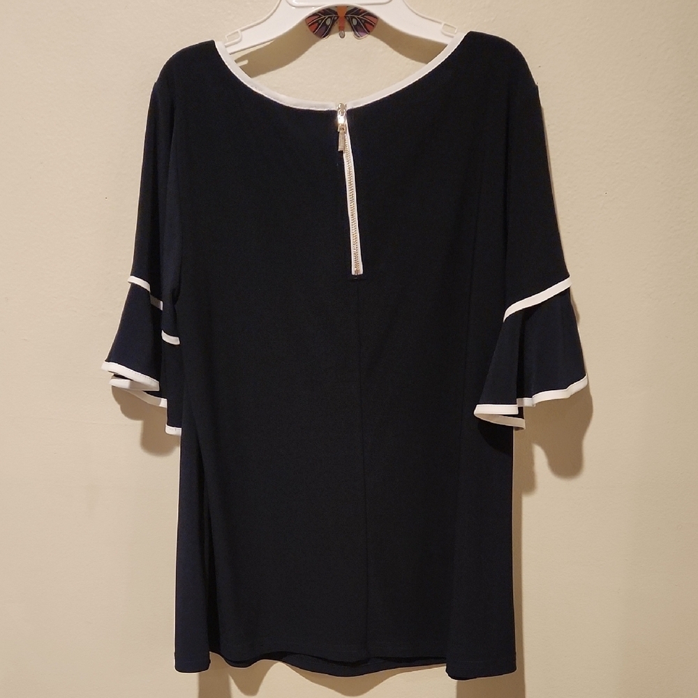 ❤️ JOSEPH RIBKOFF RUFFLE SLEEVE TOP, 8 - Picture 7 of 8